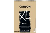 Artykuly Artystyczne & Rzemieslnicze - Canson XL Kraft LD A3 90G Spiral 60 SH - 17-400039142