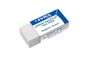 Przybory do pisania i rysowania - Lyra Plastic Eraser Sleeved White 30-pack - 1-7413300