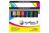 Artykuly Artystyczne & Rzemieslnicze - Daler-Rowney System3 Starter Set 6x22 ml - 16-129100005