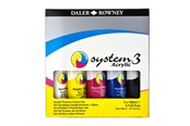 Artykuly Artystyczne & Rzemieslnicze - Daler-Rowney System3 Jumbo Process Set 5x150 ml - 16-129100150