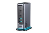 USB hub - Joyroom R-TCM02 Multiport GaN Charger 65W EU 4x USB-C 2x USB-A - Dark Gray USB hub - 6 - USB 2.0 - Szary - JR-TCM02