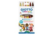 Przybory do pisania i rysowania - Giotto Turbo Maxi Skin Tones 6 pcs BL - 11-527000