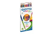 Przybory do pisania i rysowania - Giotto Stilnovo Bicolor 12 pcs - 11-256900