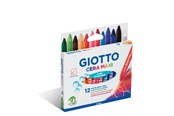 Przybory do pisania i rysowania - Giotto Cera Wax Crayons Maxi 12 pcs BL - 11-291200