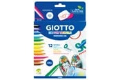 Przybory do pisania i rysowania - Giotto Decor Textile Paint Markers 12 pcs BL - 11-494900