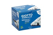 Przybory do pisania i rysowania - Giotto Robercolor Chalks White Box 100-pack - 12-538800