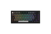 Klawiatura - Akkogear 5075B Plus-S - Black&Silver - Akko V3 Lavender Purple Pro - Klawiatura gamingowa - bez bloku numerycznego - Universal - Czarny - 6925758633345