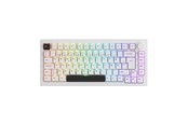Klawiatura - Akkogear 5075B Plus-S - Black&White - Akko V3 Lavender Purple Pro - Klawiatura gamingowa - bez bloku numerycznego - Universal - Biały - 6925758633338