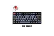 Klawiatura - Keychron K2 Pro QMK/VIA Wireless RGB Hot Swap K Pro Red - Klawiatura gamingowa - bez bloku numerycznego - Nordycki - Czarny - K2P-J1P-BO
