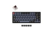 Klawiatura - Keychron K2 Pro QMK/VIA Wireless RGB Hot Swap K Pro Brown - Klawiatura gamingowa - bez bloku numerycznego - Nordycki - Czarny - K2P-J3P-BO
