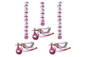 Zabawki - Folat BV - Pink Hanging Decoration 3 pcs. - 09266
