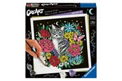 Kreatywne gry - Ravensburger CreArt Pixie Cold Paint by Number - Cat - 25855 0