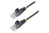 Kabel sieciowy - StarTech.com patch cable - black - Czarny - 0.25m - N6PAT25CMBKS