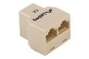 Kabel sieciowy - Lanberg network splitter - brown - Brązowy - AD-RJ45-2RJ45-OU