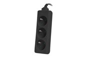 Kabel zasilający (zewnętrzny) - Lanberg - power strip - PS0-03E-0300-BK