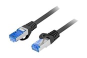 Kabel sieciowy - Lanberg patch cable - 1.5 m - black RAL 9004 - Czarny - 1m - PCF6A-10CC-0150-BK