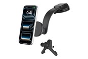 Telefon - Adapter i Ładowarka - Belkin BoostCharge car wireless charging holder - magnetic with air vent and dash mount + car power adapter - 15 Watt - WIC012HQBK