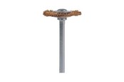 Wiertla & Bity - Dremel 535 - wire wheel brush - for aluminium metal pipes stainless steel sheet metal copper silver gold cast iron soft metal brass hardened steel (pack of 2) - 26150535JA