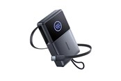 Powerbank - Joyroom JR-PR1 10000mAh 22.5W Powerbank with Built-in Retractable USB-C Cable - Black Powerbank - Czarny - 10000 mAh - JR-PR1