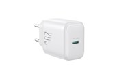 Telefon - Adapter i Ladowarka - Joyroom JR-TCF20 USB-C PD 20W network charger - white - JR-TCF20_W
