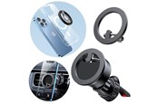 Telefon - Inne akcesoria - Joyroom kit multifunctional magnetic car holder ring phone support black (JR-ZS294) - JR-ZS294 vent