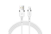 Kabel USB - Joyroom Liquid Silicone Data Cable N2 USB-A / Lightning 2.4A 1.2m - White - S-1224N2 Lightning White