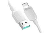 Kabel USB - Joyroom Multi-Color Series A14 Lightning / USB-A 2.4A 1.2 m cable - white - S-AL012A141W
