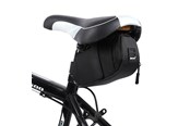 Akcesoria rowerowe - Wozinsky small bicycle saddle bag 0.6 l black (WBB8BK black) - 5907769300394