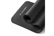 Sport i fitness - Wozinsky exercise mat 181 x 63 x 0.9 cm thick gymnastic yoga mat black - 5907769300455