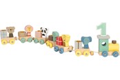 Kreatywne gry - Small Foot - Wooden Birthday Train with Animals - 12626