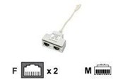 Kabel sieciowy - EFB NORDIC EFB-Elektronik T-Adapter - network splitter - 15 cm - 0.1m - K5123.015