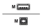 Kabel USB - EFB NORDIC EFB-Elektronik Premium - USB cable - USB to USB Type B - 5 m - K5256SW.5