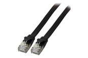 Kabel sieciowy - EFB NORDIC EFB-Elektronik patch cable - 25 cm - black - Czarny - 0.25m - K5545SW.0,25