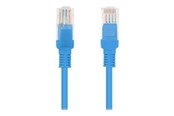 Kabel sieciowy - Lanberg patch cable - 10 m - blue RAL 5012 - Niebieski - 10m - PCU5-10CC-1000-B