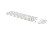 Klawiatura - HP 650 - Zestaw klawiatura i mysz - Angielski - Biały - 4R016AA#ABB