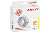 Papier, papier fotograficzny i etykiety - METO Price labels 22x12 flour orange 12 rls/1000 - 30008319
