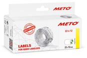 Papier, papier fotograficzny i etykiety - METO Price labels 22x12 white remov.6 rls/1000 - 9506154