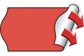 Papier, papier fotograficzny i etykiety - METO Price labels 22x12 flour red 6 rls/1000 - 9506157