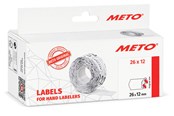 Papier, papier fotograficzny i etykiety - METO Price labels 26x12 white 6 rls/1000 - 9506163