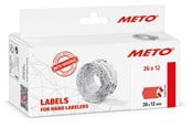 Papier, papier fotograficzny i etykiety - METO Price labels 26x12 flour red 6 rls/1000 - 9506165