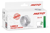 Papier, papier fotograficzny i etykiety - METO Price labels 26x16 white remov.6 rls/1000 - 9506166