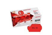 Papier, papier fotograficzny i etykiety - METO Price labels 26x16 flour red remov.6 rls/1000 - 9506168