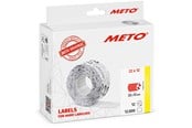 Papier, papier fotograficzny i etykiety - METO Price labels 22x12 flour red 12 rls/1000 - 30007322