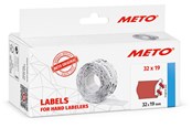 Papier, papier fotograficzny i etykiety - METO Price labels 32x19 flour red 5 rls/1000 - 30007361