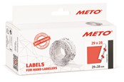 Papier, papier fotograficzny i etykiety - METO Price labels 29x28 flour red 5 rls/1000 - 30007369