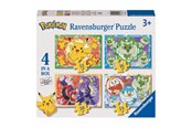 Puzzle - Ravensburger Pokémon Puzzle - 4 Puzzles Podłoga - 120040262