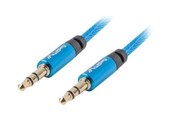 Kabel audio - Lanberg Premium audio cable - 3 m - CA-MJMJ-10CU-0030-BL