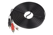 Kabel audio - Lanberg audio cable - 5 m - CA-MJRC-10CC-0050-BK