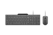 Klawiatura - Lenovo 310 - keyboard and mouse set - with phone holder - QWERTY - US English - luna grey Input Device - Zestaw klawiatura i mysz - Angielski (US) - Szary - GX31R09775