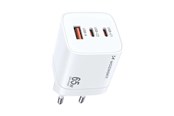 Telefon - Adapter i Ładowarka - Wozinsky GaN Charger CGWCW 65W USB-A / 2 x USB-C - White - 5907769308543